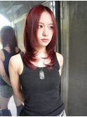 RED × medium hush cut