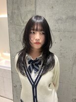 ロンドルピナス 小倉(Lond Lupinus)&nbsp;黒髪カタログ/オリーブグレー/ココアベージュ/小顔に見せるヘア