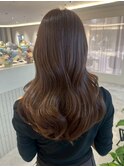 津市ロングレイヤーカットハッシュカット透明感カラー重めロング