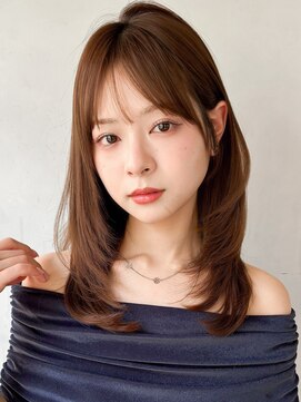 キリ 表参道(kyli) セミディうるツヤ黒髪クラゲヘアー似合わせカット大人可愛い