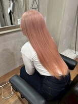 ヘアプレイスソル (HAIR PLACE SoL)&nbsp;ブリーチカラー/ピンクベージュ/ストレートロング