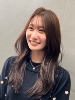 ワン バイ ジエクト(One by The Ect)&nbsp;コテ巻き風パーマ/ヘーゼルブラウン/ココアグレージュ