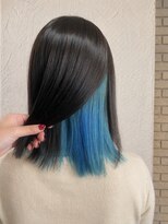 オルヘアサロン(Olu. hair salon)&nbsp;【スカイブルー】インナーカラー×スカイブルー 艶髪