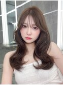 卵型似合わせ韓国前髪カット ワンホンレイヤー 【銀座】