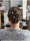 まとめ髪シニヨンスタイル