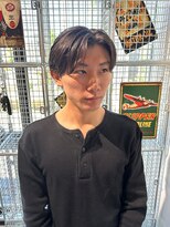 ブラック(BLACK)&nbsp;毛流れセンターパート
