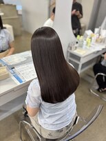 リラクオーレ 三宮 元町(LIRA CUORE) ナチュラルブラウン×髪質改善縮毛矯正