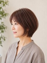 トリコバイフェイス (Trico by FACE)&nbsp;ショートカット/ショートボブ/白髪ぼかし/   30代/40代/50代