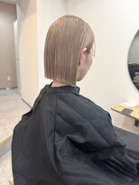 チザン(TIZAN)&nbsp;ミルクティーベージュ×切りっぱなしボブ