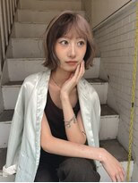 ニコフクオカヘアーメイク(NIKO Fukuoka Hair Make)&nbsp;《NIKO》秋冬でも可愛い♪デザインカラー×ボブ福岡天神
