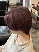 ビーテックバイゼン 山科店(B-TECH by Zen)&nbsp;ナチュラルバイオレットカラー×メンズウルフ　メンズカラー