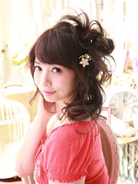 髪質改善と縮毛矯正の専門店 サンティエ(scintiller) 【scintiller鹿児島】華やかグラマラスアレンジ