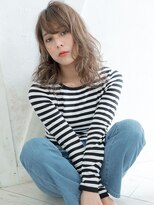 ヘアールーム ラウレア(hair room Laule'a)&nbsp;ハーフ顔☆透け感バング×グレージュカラー