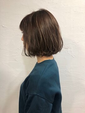 シェノン 西梅田(CHAINON) 似合わせカット/アースカラー/デザインカラー/ボブ/透明感