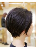 大人 女性らしさ ショートボブ