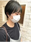 〈清澄白河 半個室〉柔らかショート/地毛風ネイビーグレー