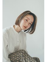 フォト 新宿(foto)&nbsp;グレーベージュ前髪パーマレイヤーカットダブルカラー髪質改善