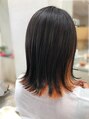 ヘア ポジション HAIR Position 能代店 外ハネボブ×インナーオレンジ