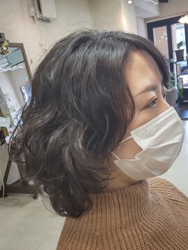 グリーン(GREEN) ゆるふわ・ミディアム