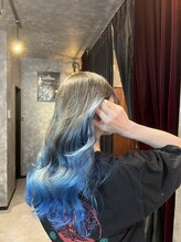 ロゼット(ROSETTE) デザインカラー☆グラデーションブルージュ☆２０代３０代