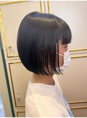 切りっぱなしボブ