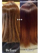 クレヨン ケース(Crayon case)&nbsp;毛先の広がりをまとめるブラウン髪質改善ストレート