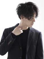 アウル 心斎橋(owl) センターパート×ツイストスパイラル×波巻き×黒髪スーツ