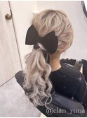 ローポニー【クランソア】ヘアセット/ヘアメ/心斎橋