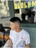 アップバング skin fade