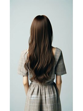 ルッソ チアロ(Lusso chiaro) アースカラーシルク髪レイヤーロング