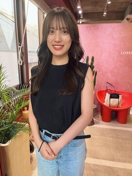 ローレンジウ(LOREN JU) 透明感髪質改善ベージュダブルカラーミルクティーグレージュ