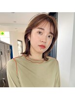 トレス(TRESS)&nbsp;ミディアム　顔周り　艶カラー　ベージュ　原宿　表参道