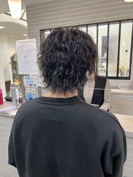 アールモンドヘア新世界 #メンズパーマ
