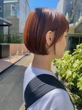 シンク オモテサンドウ(sync omotesando) オレンジボブ20代30代