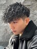 メンズカット+各種パーマ+ハイライト￥17900