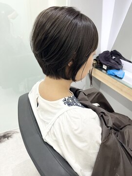 クシュ 本川越店(kusyu...) イメチェンホワイトブロンド外ハネボブ美髪ワイドバング韓国黒髪