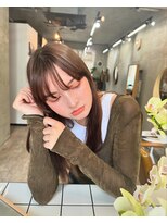 ソルトウォーター(SALT WATER)&nbsp;レイヤーカット/ブラウン/韓国ヘアー/ブリーチ/恵比寿