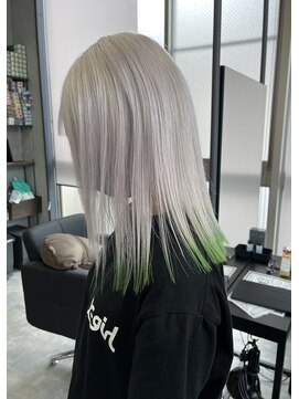 シエンゴールド(CIEN gold) ホワイトカラー/裾カラー/デザインカラー#浜松駅#カラー