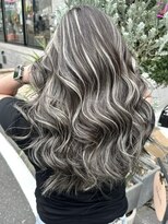 ディモアンド 表参道(Dimo&)&nbsp;xハイライト/イメチェン/ホワイトブロンド/外ハネボブ/美髪/