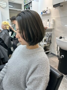 ミラ 銀座(MILA) 縮毛矯正×オリーブカラー