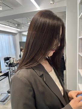 コレクティブワーク 表参道 渋谷(COLLECTIVE WORK) グレージュ髪質改善ボブ縮毛矯正レイヤー20代30代40代[表参道]