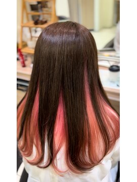 アッシュ 戸田公園店(Ash) さりげなく魅せるピンクインナーカラー