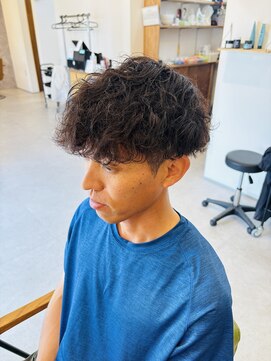 ブランチオム 宇佐店(branch homme) 【マッシュスタイル】波巻きパーマ【メンズパーマ】