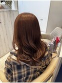 ピンクブラウン/暖色系カラー/秋カラー/大人女性/南越谷