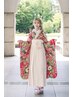 袴一式セット+着付け+ヘアセット 26,150円 ※卒業式シーズン46,150円