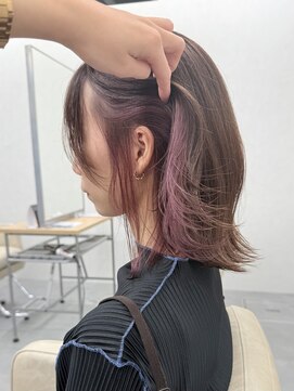 エルヘアメゾン(el. hair maison) インナーカラー☆縛れるボブ