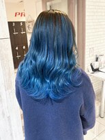 アンナ 広瀬通店(Anna)&nbsp;グラデーションカラー/ブルー/ブリーチ/デザインカラー/広瀬通