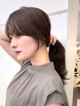 アンフィニー 銀座(ANFINI) 前髪/顔まわり小顔/大人レイヤー/レイヤーカット/丸顔/面長/銀座