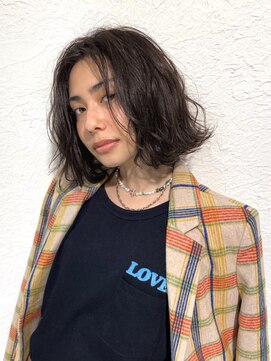 バランス 原宿 表参道(balance) マロンブラウン×ミディアムボブ