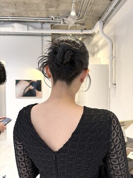 ローレンジウ(LOREN JU) 着物ヘア/ダークアッシュ/ミディアムレイヤーカット/名古屋名駅